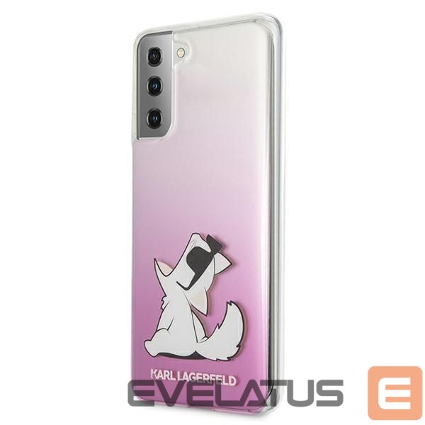 Aizmugurējais vāciņš Karl Lagerfeld Karl Lagerfeld KLHCS21MCFNRCPI S21+ G996 hardcase różowy/pink Choupette Fun