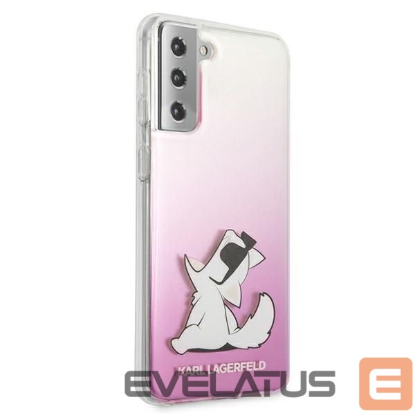 Aizmugurējais vāciņš Karl Lagerfeld Karl Lagerfeld KLHCS21MCFNRCPI S21+ G996 hardcase różowy/pink Choupette Fun