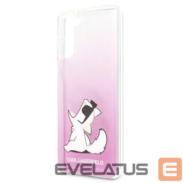 Aizmugurējais vāciņš Karl Lagerfeld Karl Lagerfeld KLHCS21MCFNRCPI S21+ G996 hardcase różowy/pink Choupette Fun