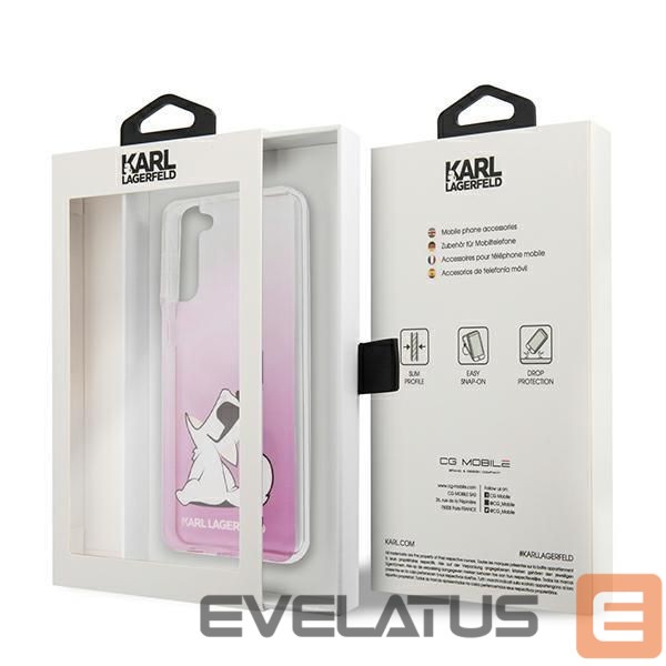 Aizmugurējais vāciņš Karl Lagerfeld Karl Lagerfeld KLHCS21MCFNRCPI S21+ G996 hardcase różowy/pink Choupette Fun
