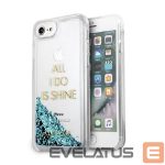 Aizmugurējais vāciņš Guess  Guess GUHCP7GLUQBL iPhone 6/7/8 /SE 2020 / SE 2022 blue/blue hard case Liquid Glitter Party