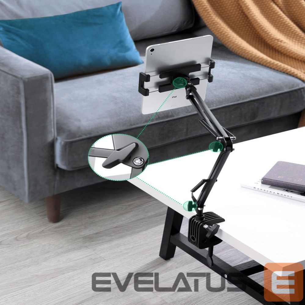 Universāls turētājs (Popsocket) Ugreen Folding Arm Desk Table Tripod Holder for Phone Tablet (50394) LP142 Black Grey