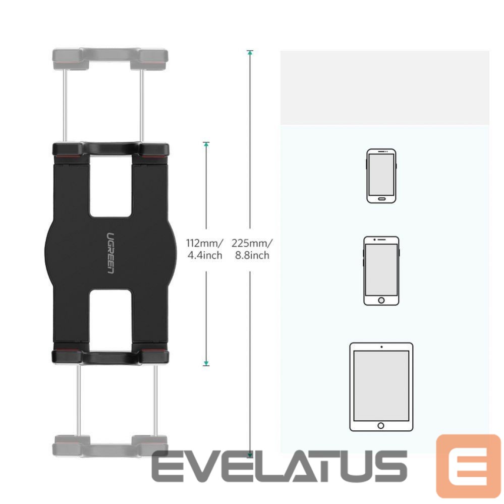 Universāls turētājs (Popsocket) Ugreen Folding Arm Desk Table Tripod Holder for Phone Tablet (50394) LP142 Black Grey