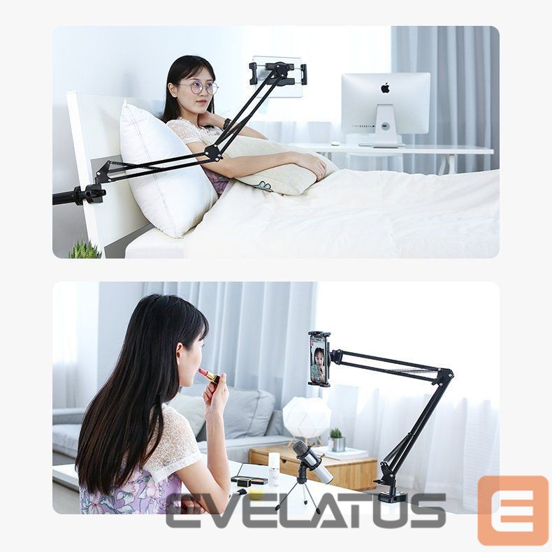 Universāls turētājs (Popsocket) Ugreen Folding Arm Desk Table Tripod Holder for Phone Tablet (50394) LP142 Black Grey