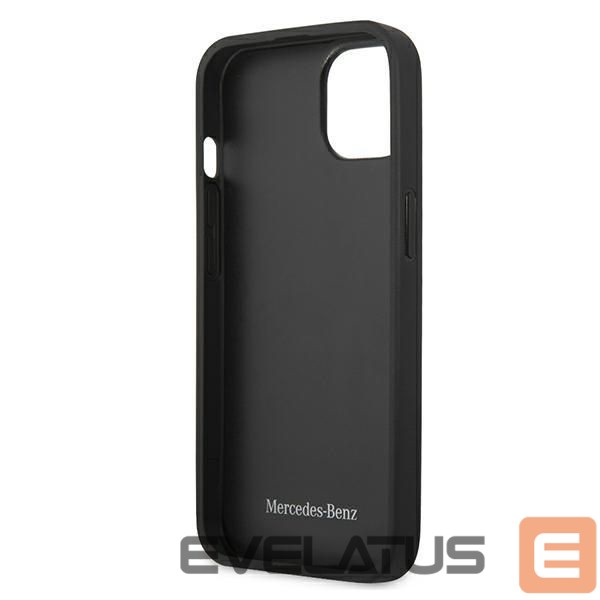 Aizmugurējais vāciņš Mercedes-Benz Mercedes Leather Perforated Area Case for iPhone 13 mini - Navy Blue