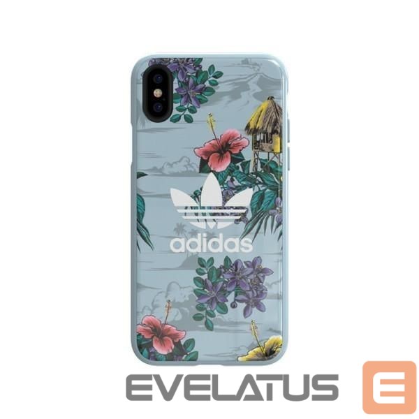 Aizmugurējais vāciņš Adidas Adidas OR SnapCase Floral case for iPhone X / Xs - gray