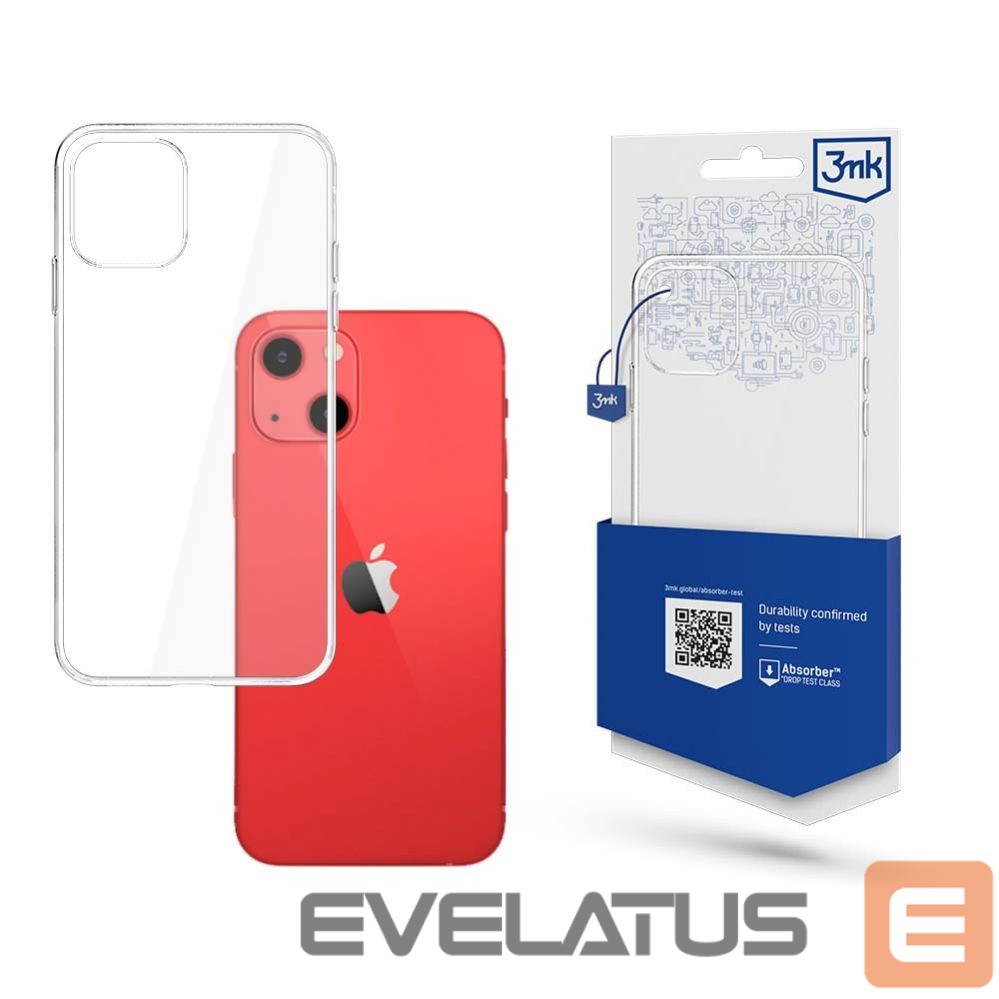 Aizmugurējais vāciņš 3MK Case for iPhone 13 silicone from the 3mk Clear Case series - transparent