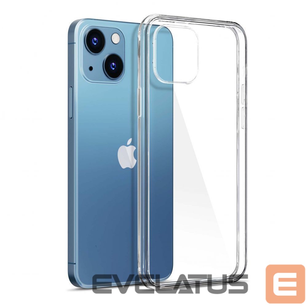 Aizmugurējais vāciņš 3MK Case for iPhone 13 silicone from the 3mk Clear Case series - transparent