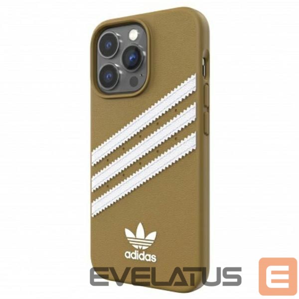Aizmugurējais vāciņš Adidas Adidas OR Moulded PU iPhone 13 Pro / 13 6,1" beżowo-złoty/beige-gold 47806