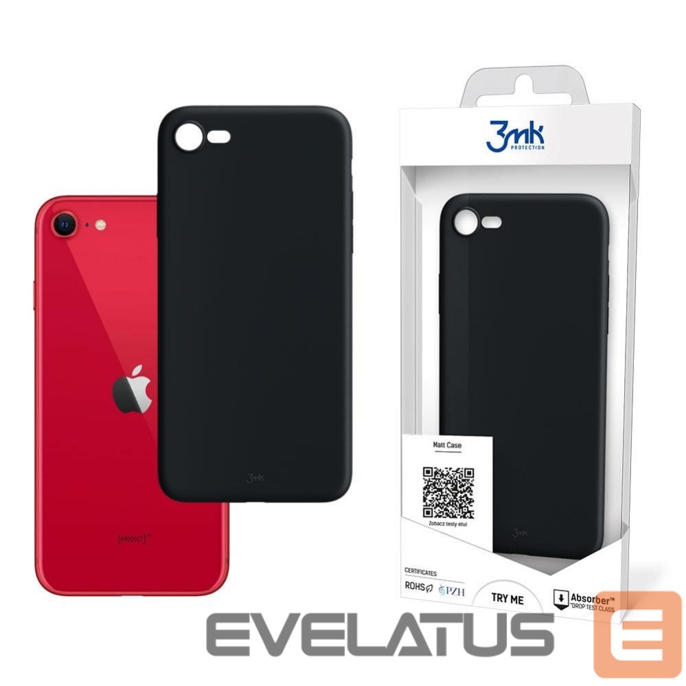 Aizmugurējais vāciņš 3MK Apple iPhone SE 2020/2022 - 3mk Matt Case black