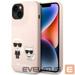 Aizmugurējais vāciņš Karl Lagerfeld  Karl Lagerfeld KLHMP14MSSKCI iPhone 14 Plus 6.7 "hardcase light pink / light pink Silicone Karl & Choupette Magsafe 