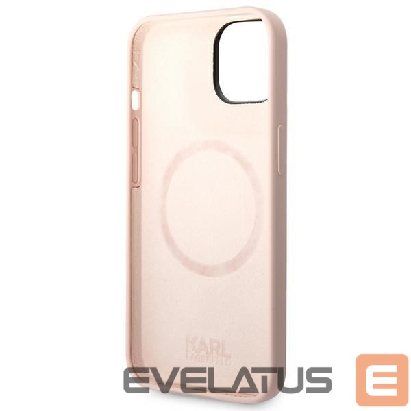 Aizmugurējais vāciņš Karl Lagerfeld Karl Lagerfeld KLHMP14SSSKCI iPhone 14 6.1 "hardcase light pink / light pink Silicone Karl & Choupette Magsafe