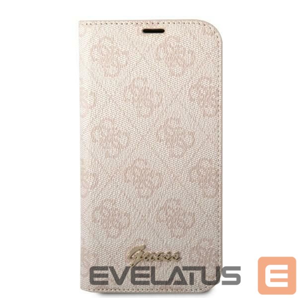 Aizmugurējais vāciņš Guess Guess GUBKP14LHG4SHP iPhone 14 Pro 6.1 "pink / pink book 4G Vintage Gold Logo
