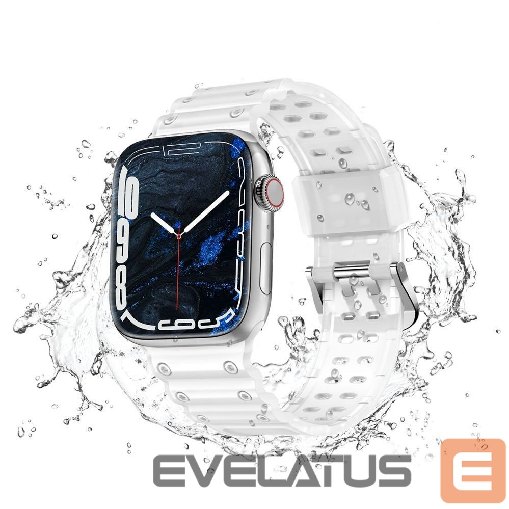 Aizmugurējais vāciņš Hurtel - Strap Triple Protection for Apple Watch 42 / 44 / 45 / 49 mm band bracelet - transparent