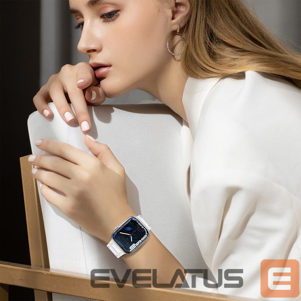Aizmugurējais vāciņš Hurtel - Strap Triple Protection for Apple Watch 42 / 44 / 45 / 49 mm band bracelet - transparent