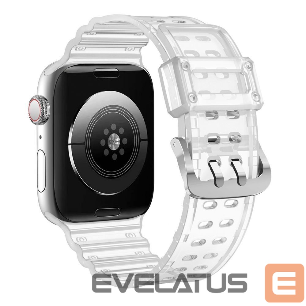 Aizmugurējais vāciņš Hurtel - Strap Triple Protection for Apple Watch 42 / 44 / 45 / 49 mm band bracelet - transparent