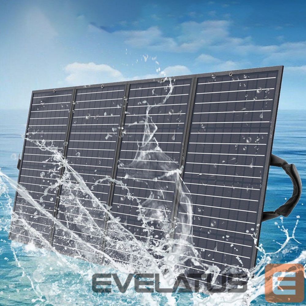 Adapteris Choetech Choetech SC010 solar tourist charger, foldable, 160W - black