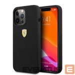 Aizmugurējais vāciņš Ferrari  Ferrari FESSIHMP13XBK iPhone 13 Pro Max 6.7" black/black hardcase Silicone MagSafe