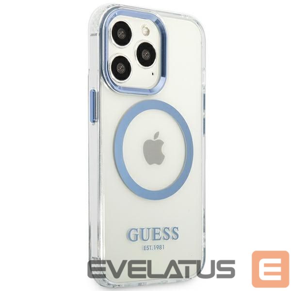 Aizmugurējais vāciņš Guess Blue || Transparent