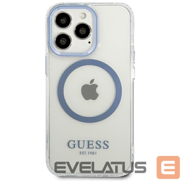 Aizmugurējais vāciņš Guess Blue || Transparent