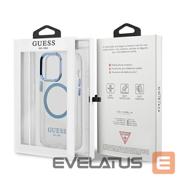 Aizmugurējais vāciņš Guess Blue || Transparent