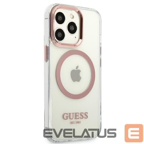 Aizmugurējais vāciņš Guess Pink || Transparent