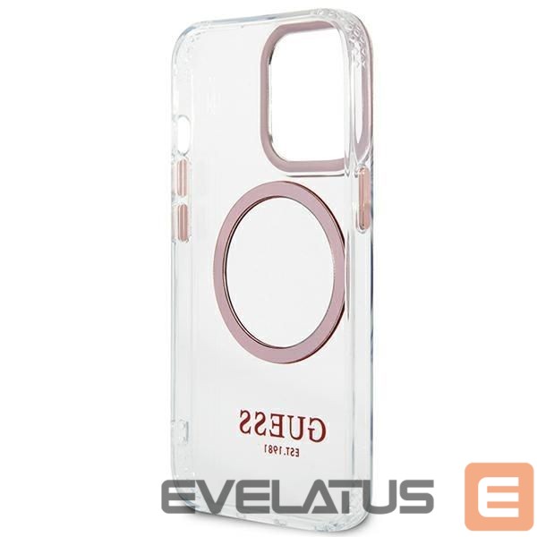 Aizmugurējais vāciņš Guess Pink || Transparent