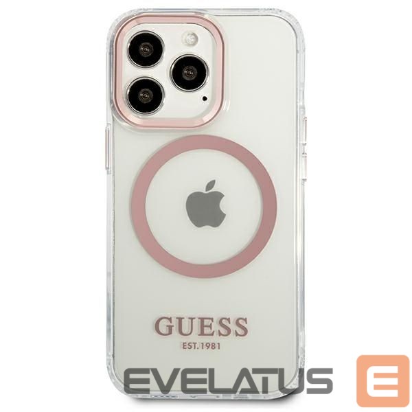 Aizmugurējais vāciņš Guess Pink || Transparent