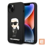 Aizmugurējais vāciņš Karl Lagerfeld  Karl Lagerfeld Silicone Ikonik case for iPhone 14 Plus - black 