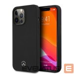 Aizmugurējais vāciņš Mercedes-Benz  Mercedes Silicone Line MagSafe case for iPhone 13 Pro / iPhone 13 - black 
