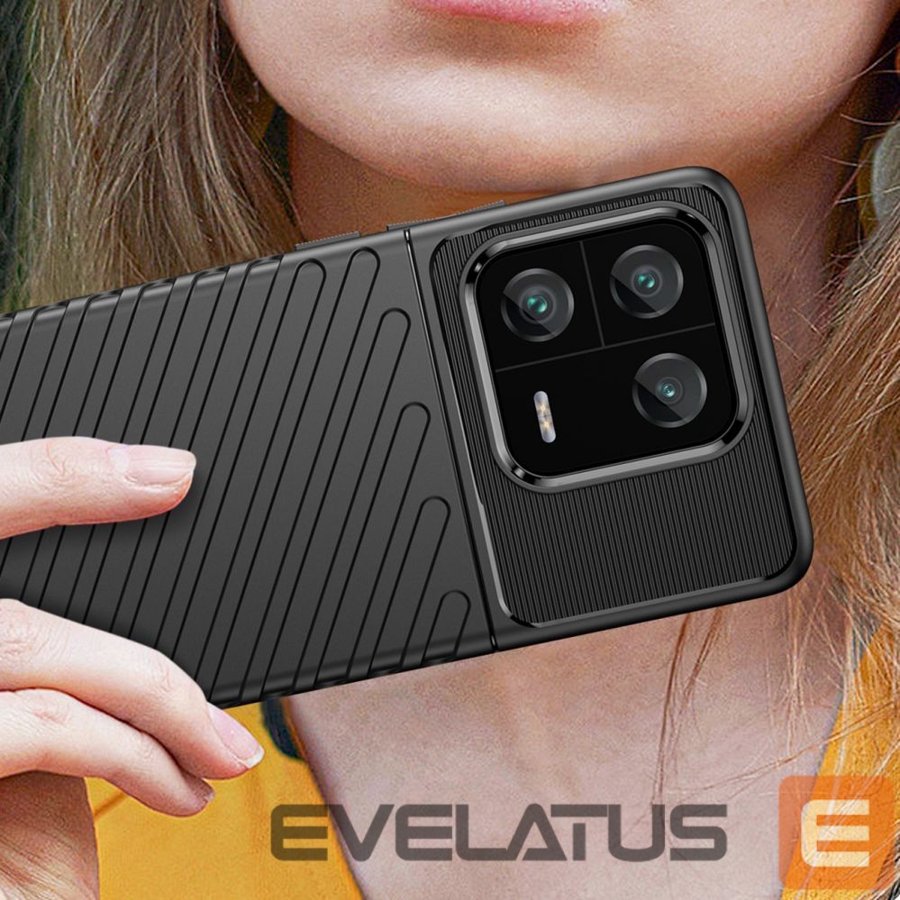 Aizmugurējais vāciņš Hurtel Thunder Case case for Xiaomi 13 Pro silicone armor case black