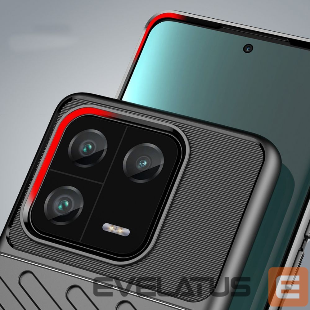 Aizmugurējais vāciņš Hurtel Thunder Case case for Xiaomi 13 Pro silicone armor case black
