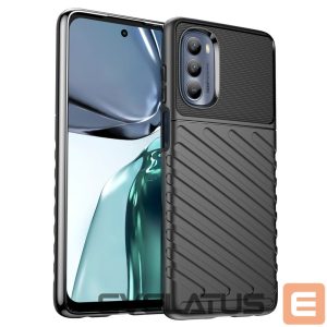 Aizmugurējais vāciņš Hurtel  Thunder Case for Motorola Moto G62 5G silicone armor case black 