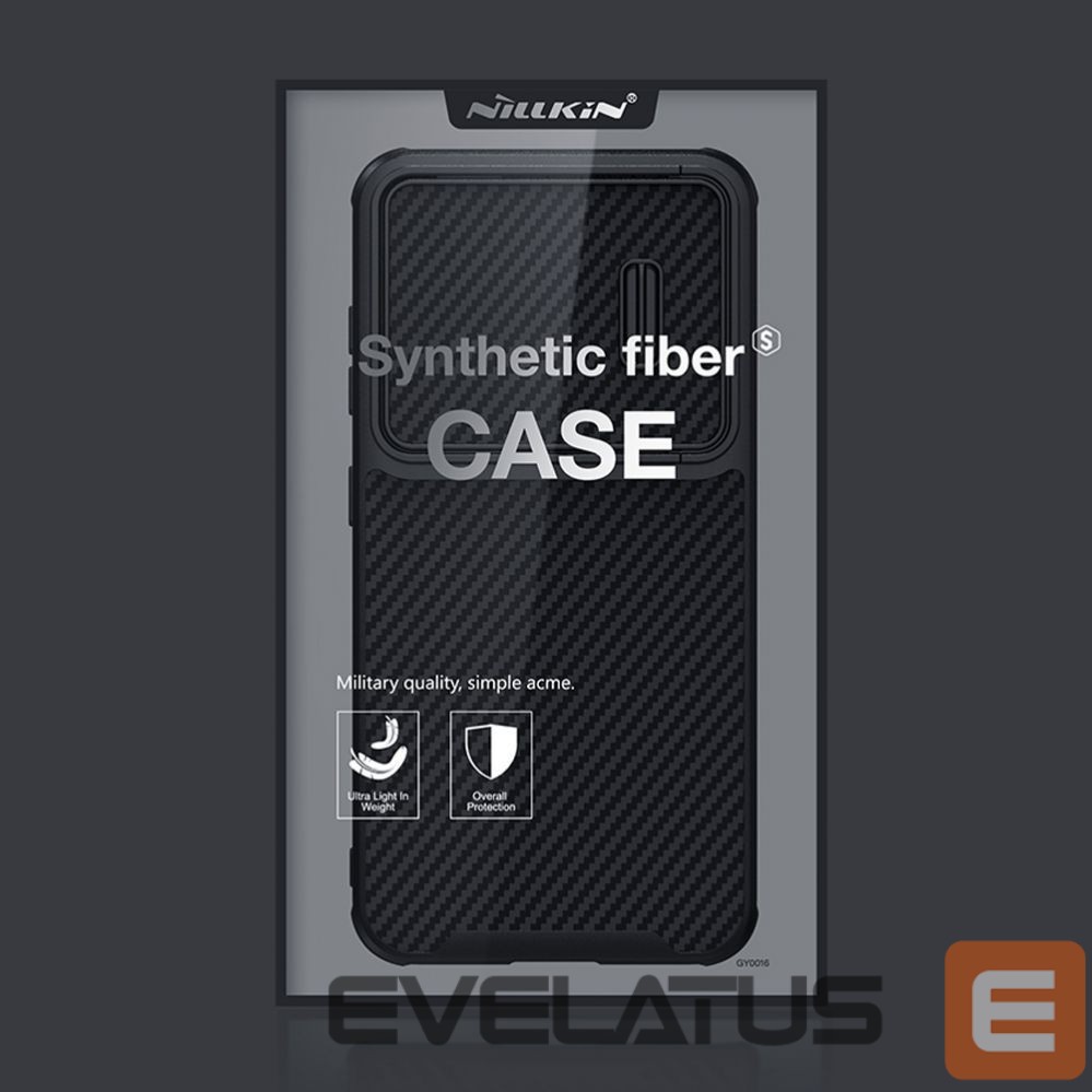 Aizmugurējais vāciņš Nillkin Nillkin Synthetic Fiber S Case for Samsung Galaxy S23+, camera cover, black