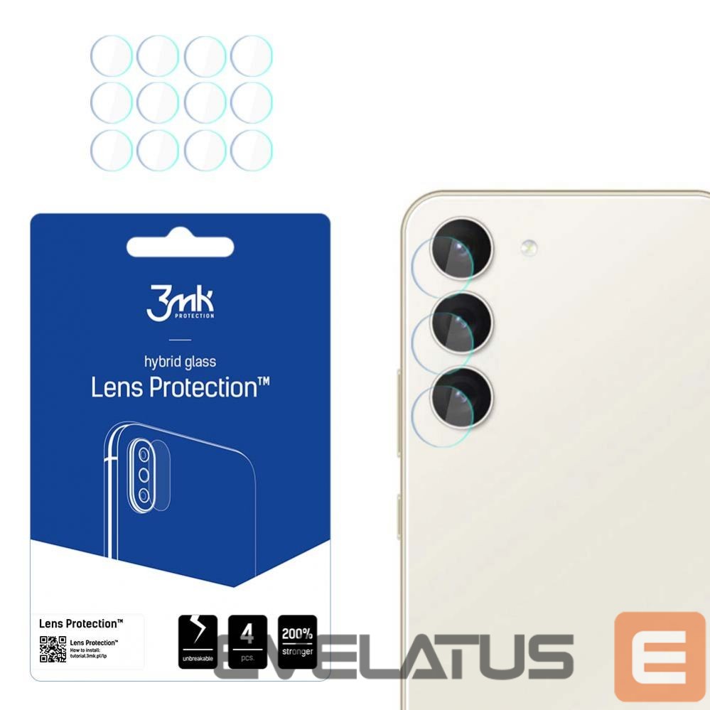 Aizsargstikls 3MK Samsung Galaxy S23+ - 3mk Lens Protection