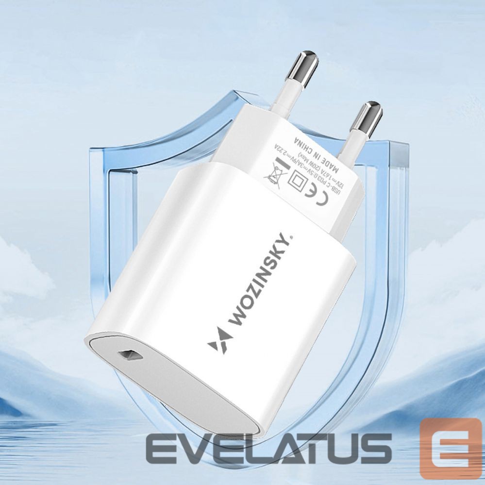 Adapteris Wozinsky Wozinsky WGWCCW 20W USB-C Wall Charger - White