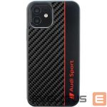 Aizmugurējais vāciņš Audi  Audi Carbon Fiber Stripe iPhone 11 / Xr 6.1" black/black hardcase AUS-TPUPCIP11-R8/D1-BK
