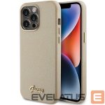 Aizmugurējais vāciņš Guess  Guess Glitter Glossy Script case for iPhone 15 Pro Max - gold 