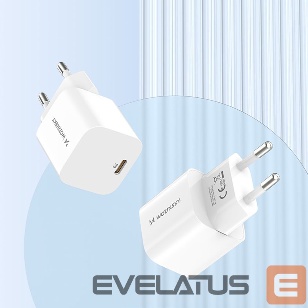 Adapteris Wozinsky Wozinsky CMWCS USB-C PD 20W Wall Charger - White