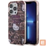 Aizmugurējais vāciņš Hello Kitty  Hello Kitty IML Tags Graffiti case for iPhone 13 Pro Max - pink 