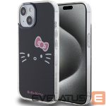 Aizmugurējais vāciņš Hello Kitty  Hello Kitty IML Kitty Face case for iPhone 15 - black 