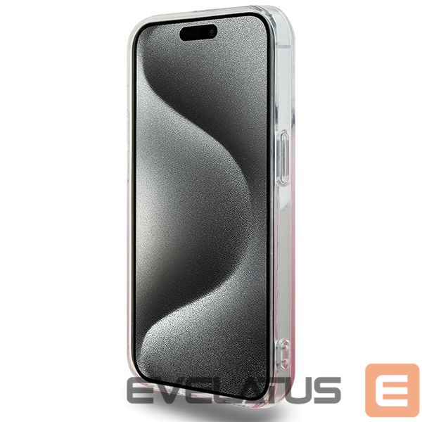 Aizmugurējais vāciņš Hello Kitty Hello Kitty IML Gradient Electrop Kitty Head case for iPhone 15 Pro Max - pink