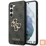 Cits mobilo telefonu aksesuārs Guess  Guess 4G Big Metal Logo case for Samsung Galaxy S24 - black