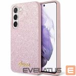 Cits mobilo telefonu aksesuārs Guess  Guess Glitter Script case for Samsung Galaxy S24 - pink 