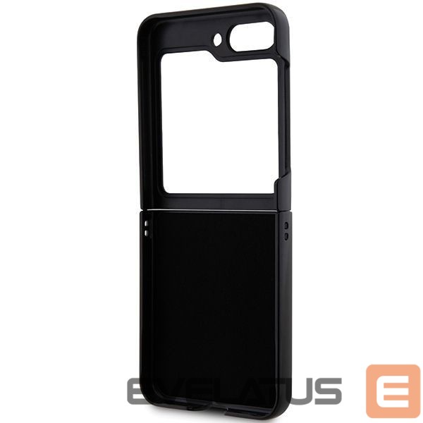 Aizmugurējais vāciņš Karl Lagerfeld Karl Lagerfeld Saffiano Monogram Choupette Pin case for Samsung Galaxy Z Flip 5 - black