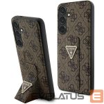 Cits mobilo telefonu aksesuārs Guess  Guess GUHCS24SPGS4TDW S24 S921 brown/brown hardcase Grip Stand 4G Triangle Strass