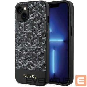 Aizmugurējais vāciņš Guess  Guess GCube Stripes MagSafe case for iPhone 15 / 14 / 13 - black