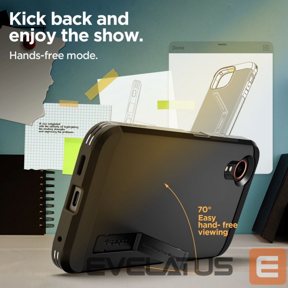 Aizmugurējais vāciņš Spigen Spigen Tough Armor case for Samsung Galaxy XCover 7 - black