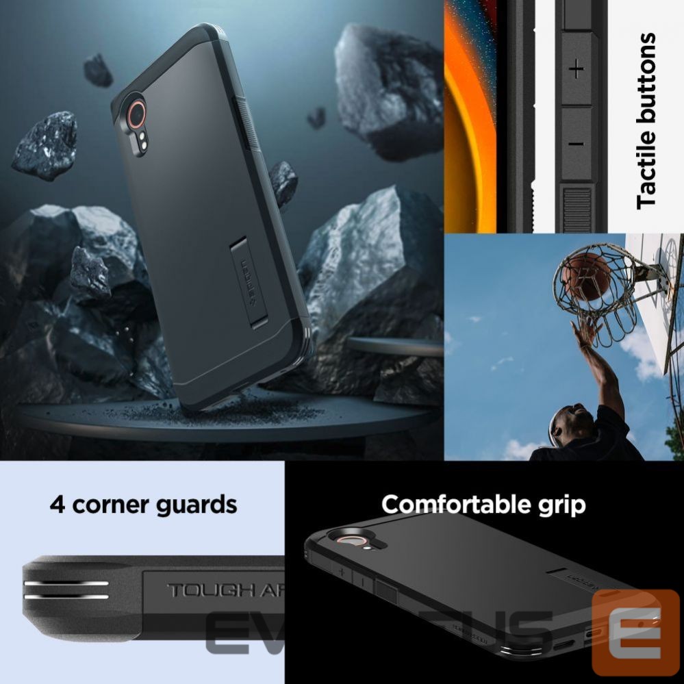 Aizmugurējais vāciņš Spigen Spigen Tough Armor case for Samsung Galaxy XCover 7 - black