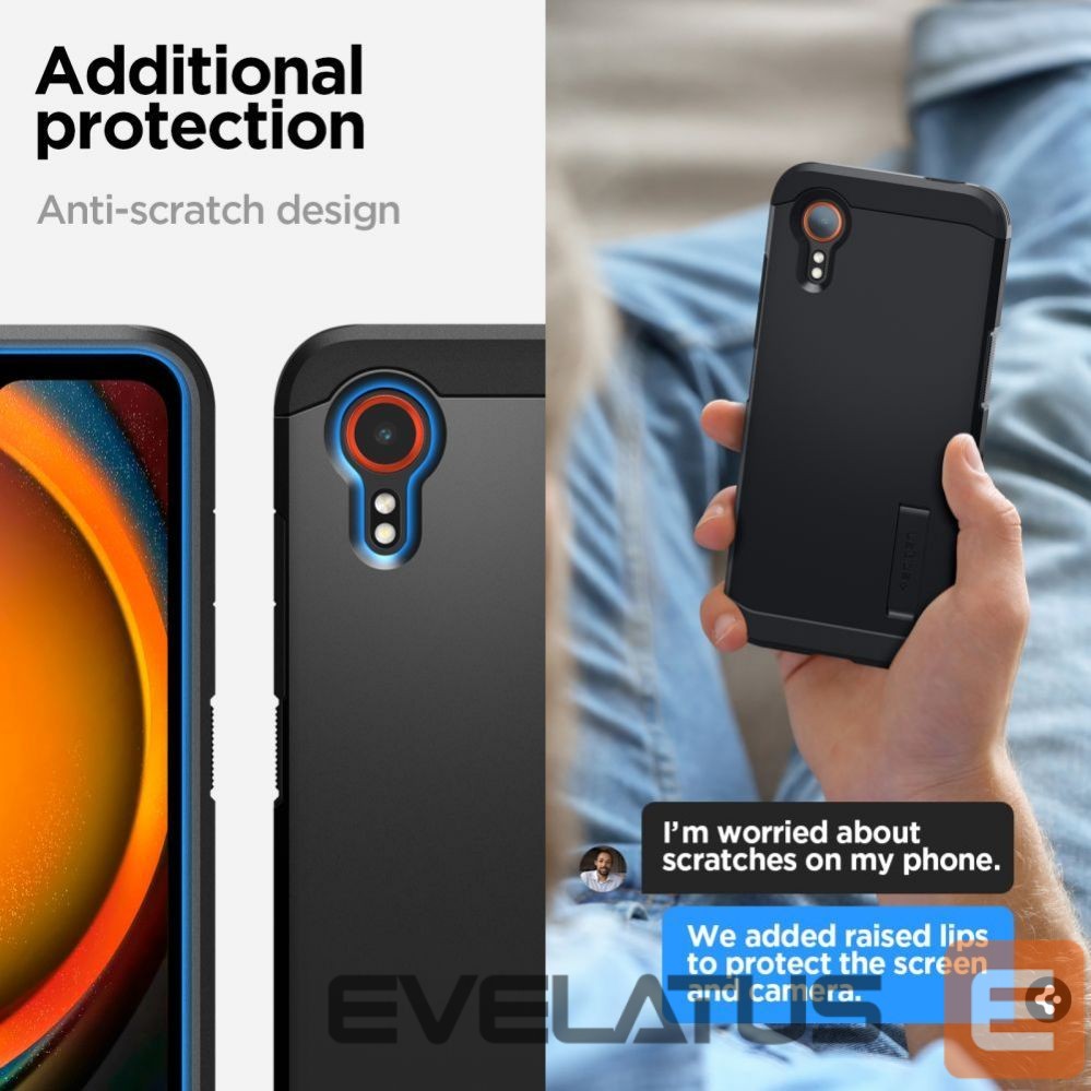 Aizmugurējais vāciņš Spigen Spigen Tough Armor case for Samsung Galaxy XCover 7 - black